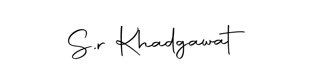 Make a beautiful signature design for name S.r Khadgawat. With this signature (Autography-DOLnW) style, you can create a handwritten signature for free. S.r Khadgawat signature style 10 images and pictures png