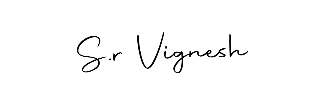 S.r Vignesh stylish signature style. Best Handwritten Sign (Autography-DOLnW) for my name. Handwritten Signature Collection Ideas for my name S.r Vignesh. S.r Vignesh signature style 10 images and pictures png