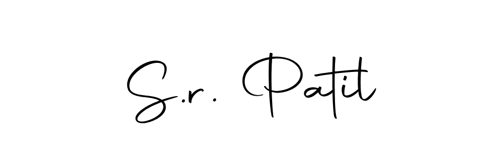 Use a signature maker to create a handwritten signature online. With this signature software, you can design (Autography-DOLnW) your own signature for name S.r. Patil. S.r. Patil signature style 10 images and pictures png