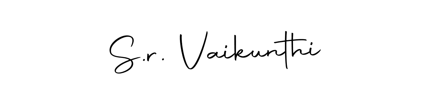 Make a beautiful signature design for name S.r. Vaikunthi. Use this online signature maker to create a handwritten signature for free. S.r. Vaikunthi signature style 10 images and pictures png