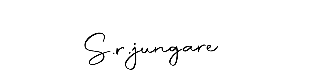 You should practise on your own different ways (Autography-DOLnW) to write your name (S.r.jungare ) in signature. don't let someone else do it for you. S.r.jungare  signature style 10 images and pictures png