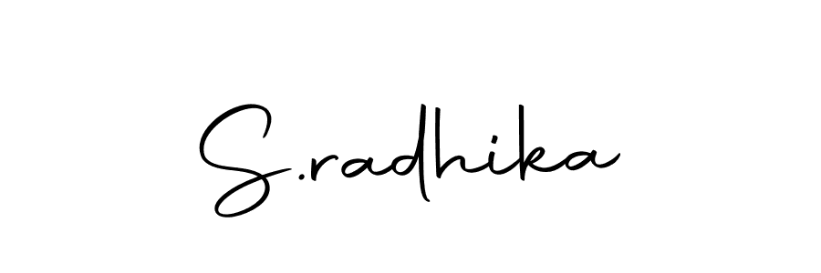 You should practise on your own different ways (Autography-DOLnW) to write your name (S.radhika) in signature. don't let someone else do it for you. S.radhika signature style 10 images and pictures png