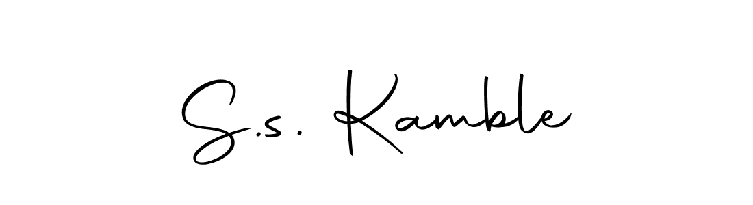 Also we have S.s. Kamble name is the best signature style. Create professional handwritten signature collection using Autography-DOLnW autograph style. S.s. Kamble signature style 10 images and pictures png