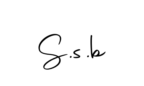 The best way (Autography-DOLnW) to make a short signature is to pick only two or three words in your name. The name S.s.b include a total of six letters. For converting this name. S.s.b signature style 10 images and pictures png