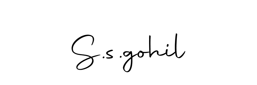 Design your own signature with our free online signature maker. With this signature software, you can create a handwritten (Autography-DOLnW) signature for name S.s.gohil. S.s.gohil signature style 10 images and pictures png
