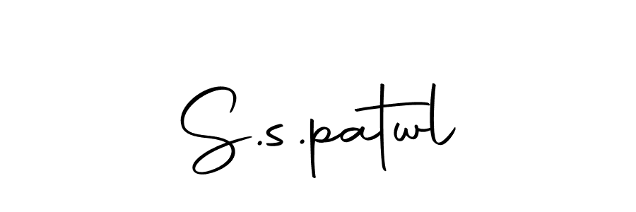 Create a beautiful signature design for name S.s.patwl. With this signature (Autography-DOLnW) fonts, you can make a handwritten signature for free. S.s.patwl signature style 10 images and pictures png