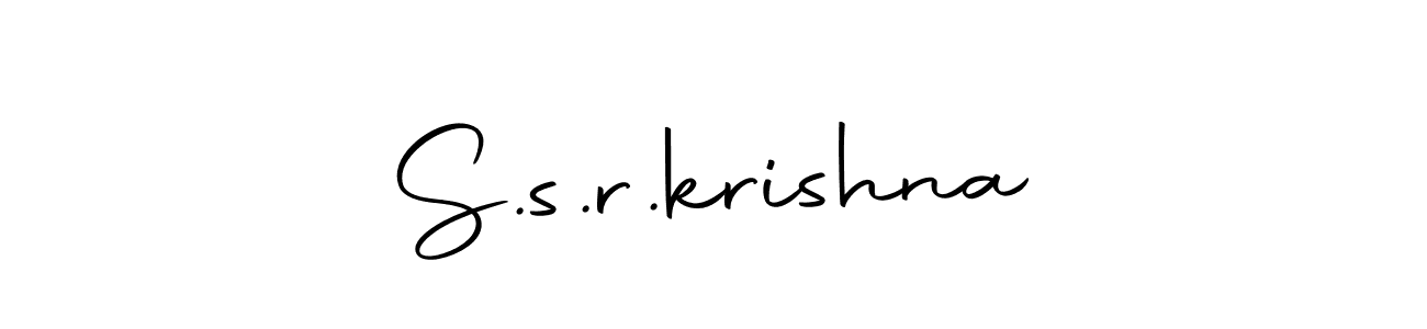 You can use this online signature creator to create a handwritten signature for the name S.s.r.krishna. This is the best online autograph maker. S.s.r.krishna signature style 10 images and pictures png