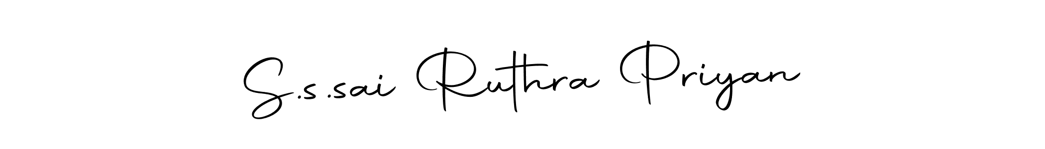 Create a beautiful signature design for name S.s.sai Ruthra Priyan. With this signature (Autography-DOLnW) fonts, you can make a handwritten signature for free. S.s.sai Ruthra Priyan signature style 10 images and pictures png