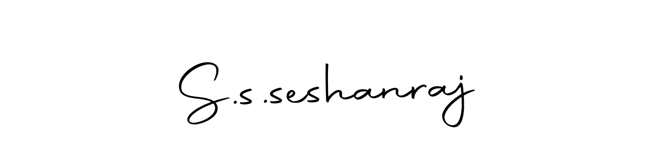 How to make S.s.seshanraj name signature. Use Autography-DOLnW style for creating short signs online. This is the latest handwritten sign. S.s.seshanraj signature style 10 images and pictures png