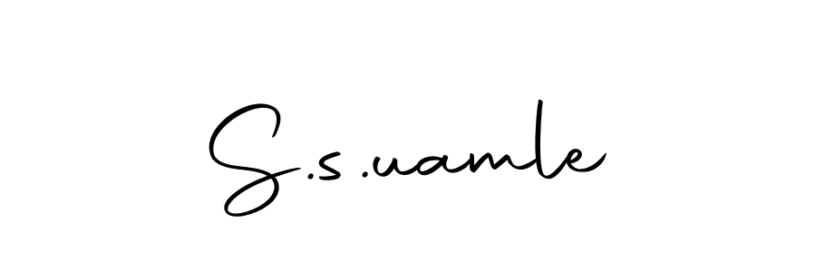 Make a beautiful signature design for name S.s.uamle. Use this online signature maker to create a handwritten signature for free. S.s.uamle signature style 10 images and pictures png