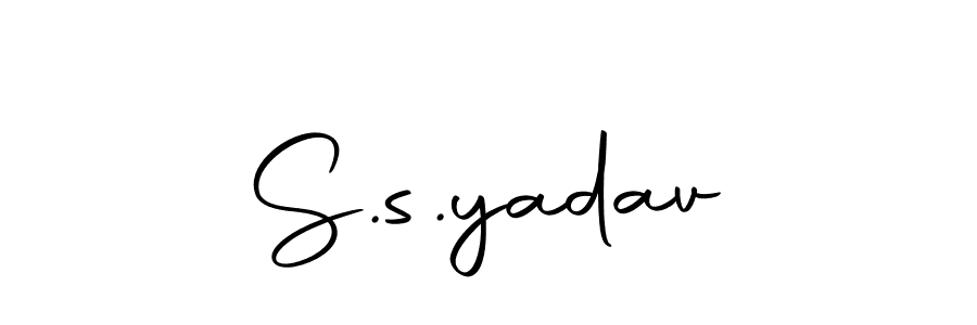 Create a beautiful signature design for name S.s.yadav. With this signature (Autography-DOLnW) fonts, you can make a handwritten signature for free. S.s.yadav signature style 10 images and pictures png