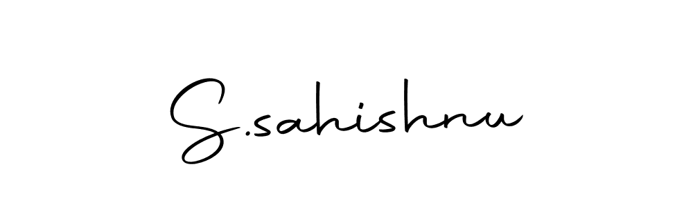 How to make S.sahishnu signature? Autography-DOLnW is a professional autograph style. Create handwritten signature for S.sahishnu name. S.sahishnu signature style 10 images and pictures png