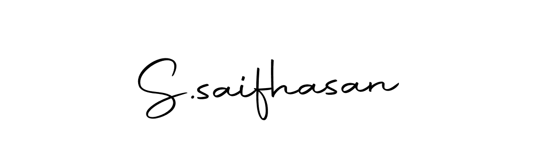 How to make S.saifhasan name signature. Use Autography-DOLnW style for creating short signs online. This is the latest handwritten sign. S.saifhasan signature style 10 images and pictures png