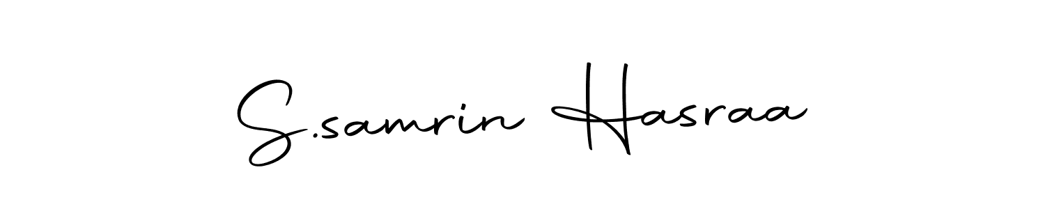 S.samrin Hasraa stylish signature style. Best Handwritten Sign (Autography-DOLnW) for my name. Handwritten Signature Collection Ideas for my name S.samrin Hasraa. S.samrin Hasraa signature style 10 images and pictures png