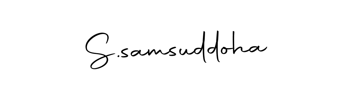 How to Draw S.samsuddoha signature style? Autography-DOLnW is a latest design signature styles for name S.samsuddoha. S.samsuddoha signature style 10 images and pictures png