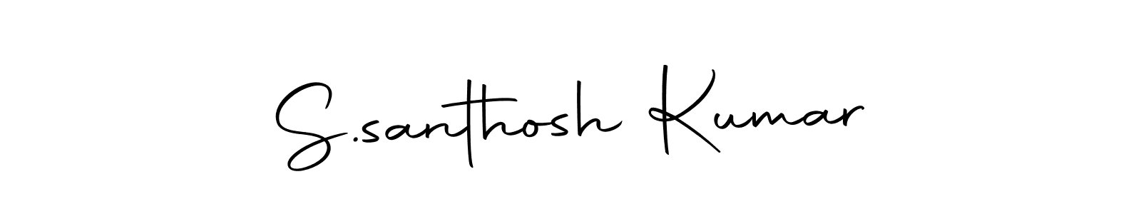 Create a beautiful signature design for name S.santhosh Kumar. With this signature (Autography-DOLnW) fonts, you can make a handwritten signature for free. S.santhosh Kumar signature style 10 images and pictures png