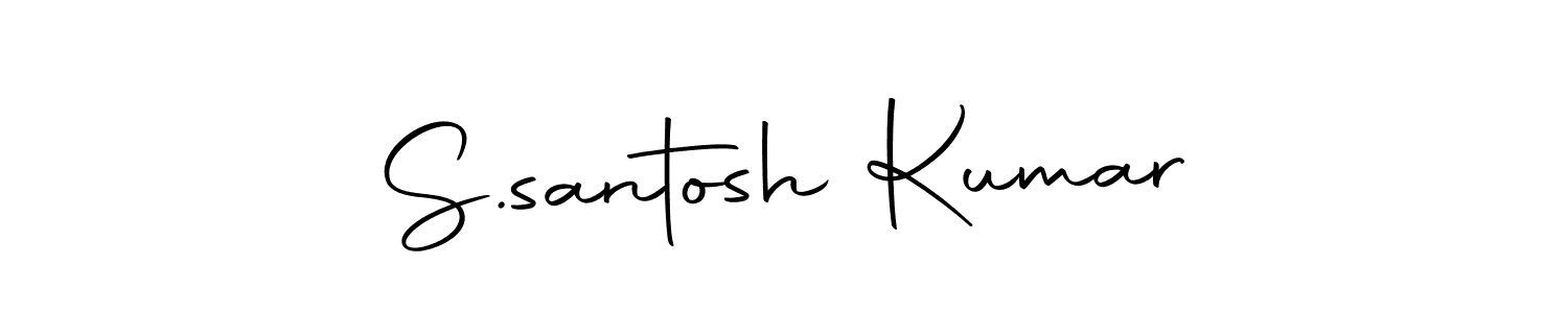You can use this online signature creator to create a handwritten signature for the name S.santosh Kumar. This is the best online autograph maker. S.santosh Kumar signature style 10 images and pictures png