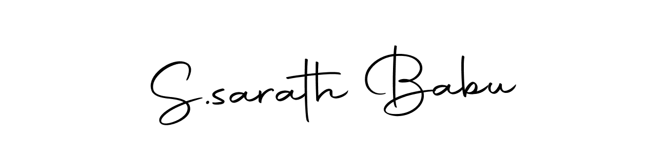 How to make S.sarath Babu name signature. Use Autography-DOLnW style for creating short signs online. This is the latest handwritten sign. S.sarath Babu signature style 10 images and pictures png