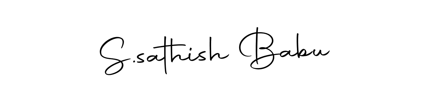 You should practise on your own different ways (Autography-DOLnW) to write your name (S.sathish Babu) in signature. don't let someone else do it for you. S.sathish Babu signature style 10 images and pictures png