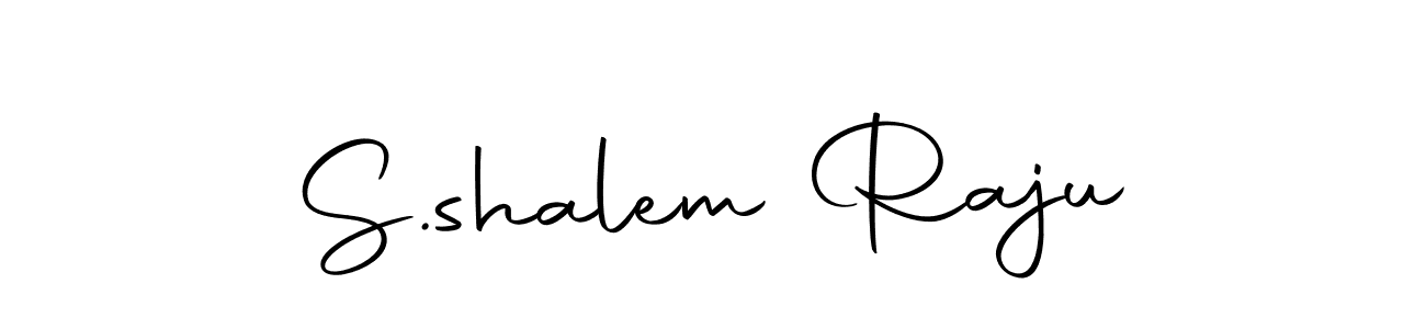 You should practise on your own different ways (Autography-DOLnW) to write your name (S.shalem Raju) in signature. don't let someone else do it for you. S.shalem Raju signature style 10 images and pictures png