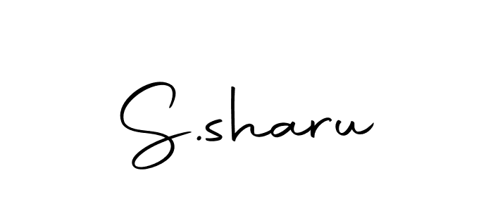 You can use this online signature creator to create a handwritten signature for the name S.sharu. This is the best online autograph maker. S.sharu signature style 10 images and pictures png