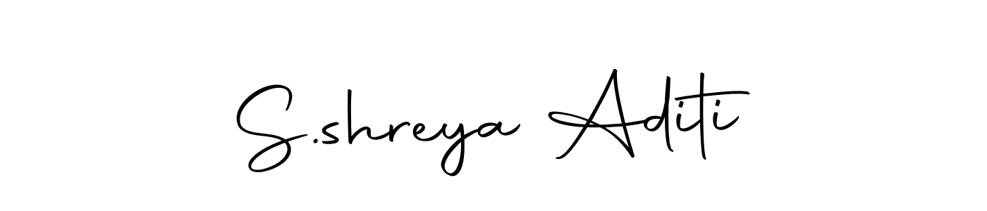 Use a signature maker to create a handwritten signature online. With this signature software, you can design (Autography-DOLnW) your own signature for name S.shreya Aditi. S.shreya Aditi signature style 10 images and pictures png