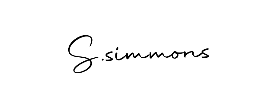 Create a beautiful signature design for name S.simmons. With this signature (Autography-DOLnW) fonts, you can make a handwritten signature for free. S.simmons signature style 10 images and pictures png