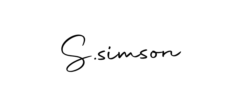 Use a signature maker to create a handwritten signature online. With this signature software, you can design (Autography-DOLnW) your own signature for name S.simson. S.simson signature style 10 images and pictures png