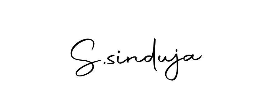 Use a signature maker to create a handwritten signature online. With this signature software, you can design (Autography-DOLnW) your own signature for name S.sinduja. S.sinduja signature style 10 images and pictures png