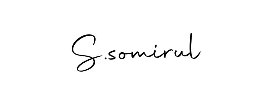 Create a beautiful signature design for name S.somirul. With this signature (Autography-DOLnW) fonts, you can make a handwritten signature for free. S.somirul signature style 10 images and pictures png