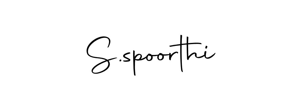 Make a beautiful signature design for name S.spoorthi. With this signature (Autography-DOLnW) style, you can create a handwritten signature for free. S.spoorthi signature style 10 images and pictures png