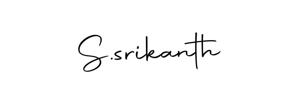 Create a beautiful signature design for name S.srikanth. With this signature (Autography-DOLnW) fonts, you can make a handwritten signature for free. S.srikanth signature style 10 images and pictures png