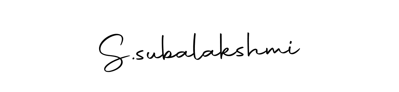 How to make S.subalakshmi signature? Autography-DOLnW is a professional autograph style. Create handwritten signature for S.subalakshmi name. S.subalakshmi signature style 10 images and pictures png