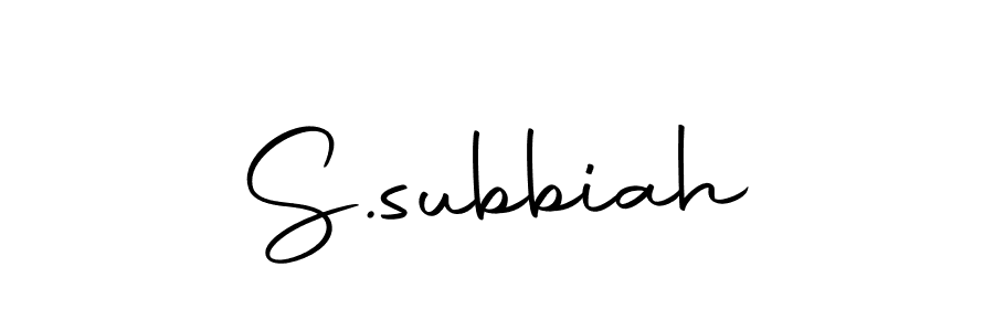 Make a beautiful signature design for name S.subbiah. With this signature (Autography-DOLnW) style, you can create a handwritten signature for free. S.subbiah signature style 10 images and pictures png