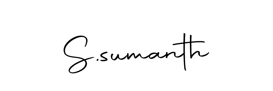 It looks lik you need a new signature style for name S.sumanth. Design unique handwritten (Autography-DOLnW) signature with our free signature maker in just a few clicks. S.sumanth signature style 10 images and pictures png