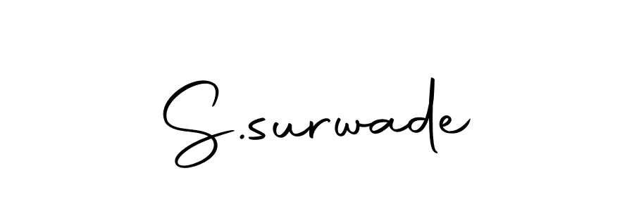 How to make S.surwade signature? Autography-DOLnW is a professional autograph style. Create handwritten signature for S.surwade name. S.surwade signature style 10 images and pictures png