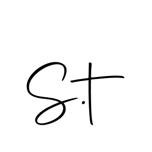 Create a beautiful signature design for name S.t. With this signature (Autography-DOLnW) fonts, you can make a handwritten signature for free. S.t signature style 10 images and pictures png