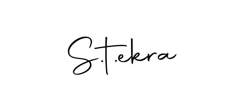 Create a beautiful signature design for name S.t.ekra. With this signature (Autography-DOLnW) fonts, you can make a handwritten signature for free. S.t.ekra signature style 10 images and pictures png