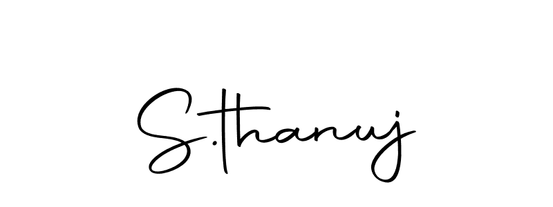 Design your own signature with our free online signature maker. With this signature software, you can create a handwritten (Autography-DOLnW) signature for name S.thanuj. S.thanuj signature style 10 images and pictures png