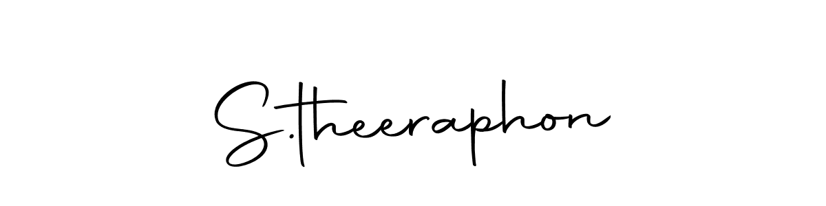 The best way (Autography-DOLnW) to make a short signature is to pick only two or three words in your name. The name S.theeraphon include a total of six letters. For converting this name. S.theeraphon signature style 10 images and pictures png