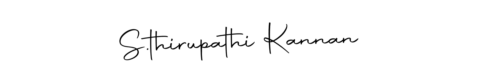 You should practise on your own different ways (Autography-DOLnW) to write your name (S.thirupathi Kannan) in signature. don't let someone else do it for you. S.thirupathi Kannan signature style 10 images and pictures png