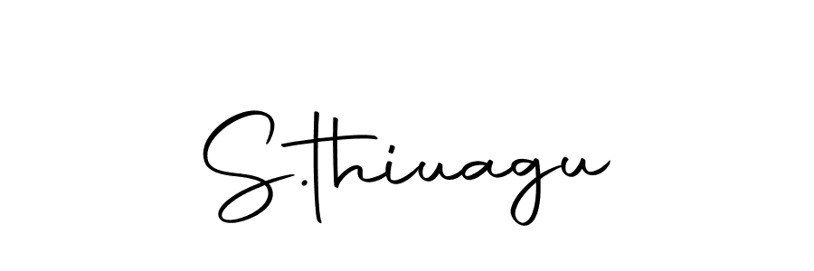 The best way (Autography-DOLnW) to make a short signature is to pick only two or three words in your name. The name S.thiuagu include a total of six letters. For converting this name. S.thiuagu signature style 10 images and pictures png