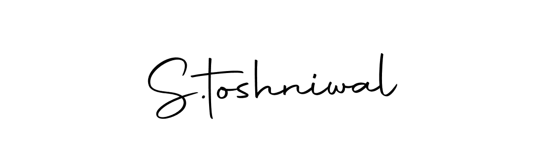 Use a signature maker to create a handwritten signature online. With this signature software, you can design (Autography-DOLnW) your own signature for name S.toshniwal. S.toshniwal signature style 10 images and pictures png