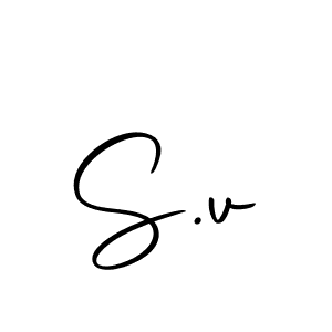 Design your own signature with our free online signature maker. With this signature software, you can create a handwritten (Autography-DOLnW) signature for name S.v. S.v signature style 10 images and pictures png