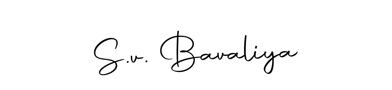 How to make S.v. Bavaliya signature? Autography-DOLnW is a professional autograph style. Create handwritten signature for S.v. Bavaliya name. S.v. Bavaliya signature style 10 images and pictures png