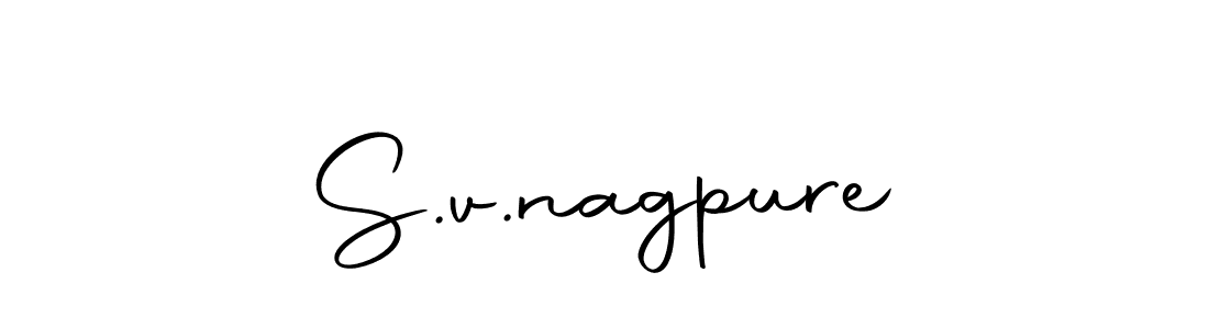 S.v.nagpure stylish signature style. Best Handwritten Sign (Autography-DOLnW) for my name. Handwritten Signature Collection Ideas for my name S.v.nagpure. S.v.nagpure signature style 10 images and pictures png