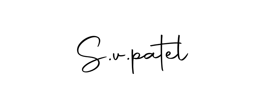 How to make S.v.patel signature? Autography-DOLnW is a professional autograph style. Create handwritten signature for S.v.patel name. S.v.patel signature style 10 images and pictures png