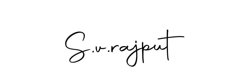 Design your own signature with our free online signature maker. With this signature software, you can create a handwritten (Autography-DOLnW) signature for name S.v.rajput. S.v.rajput signature style 10 images and pictures png