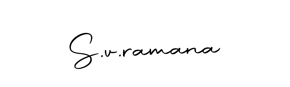 Use a signature maker to create a handwritten signature online. With this signature software, you can design (Autography-DOLnW) your own signature for name S.v.ramana. S.v.ramana signature style 10 images and pictures png