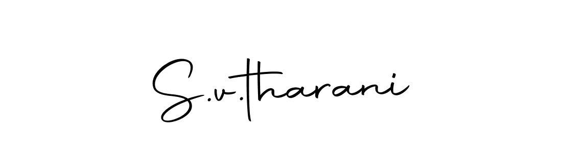 Also we have S.v.tharani name is the best signature style. Create professional handwritten signature collection using Autography-DOLnW autograph style. S.v.tharani signature style 10 images and pictures png